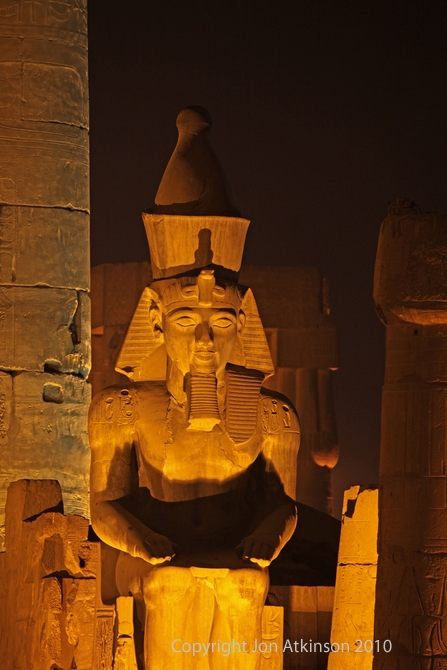Illuminated Statue of Ramesses II
